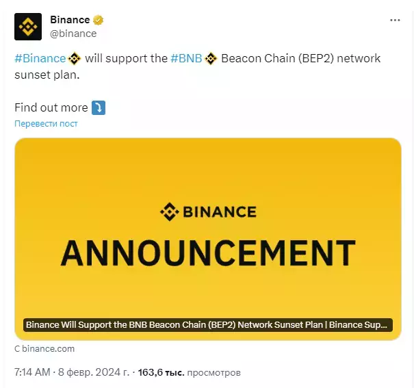 Прогноз цены Binance Coin (BNB) на середину февраля 2024 года